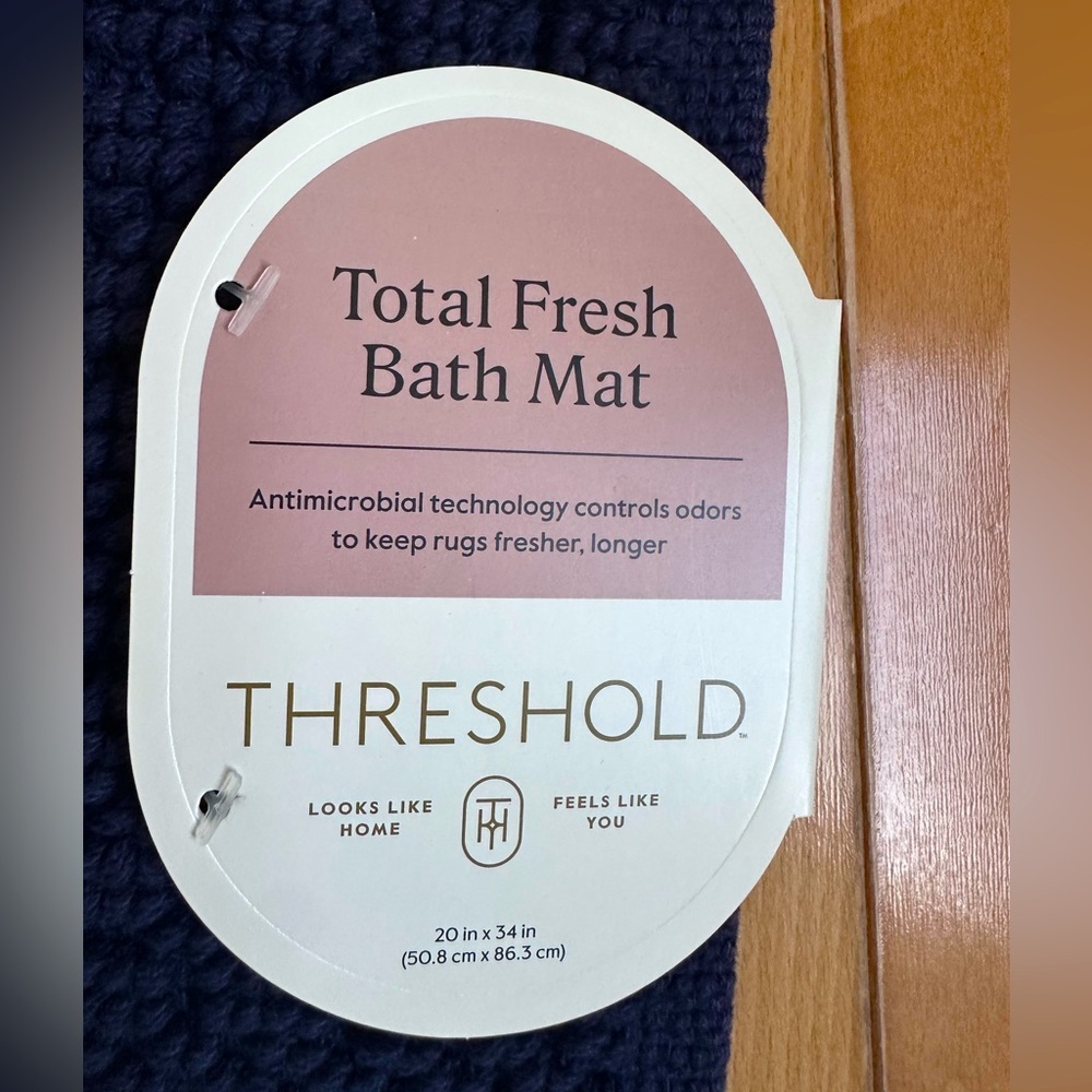 Target Navy Blue Bath Mat - soft - 20x34